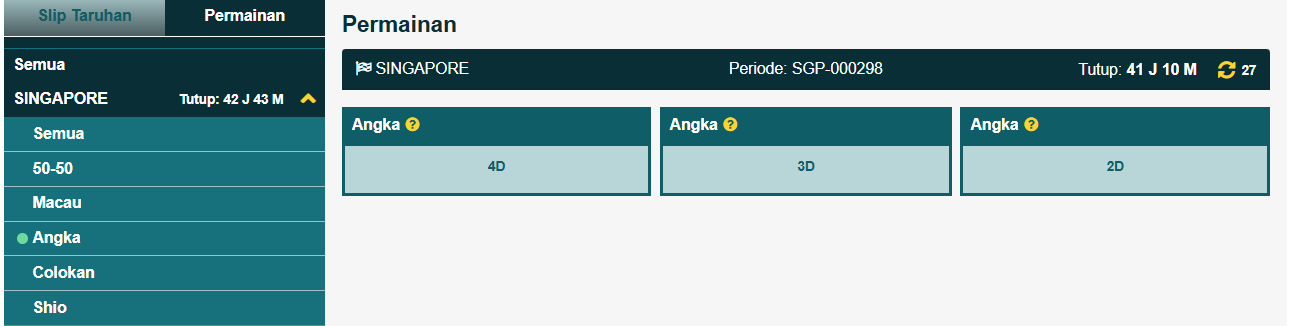 permainan angka togel bonanza88