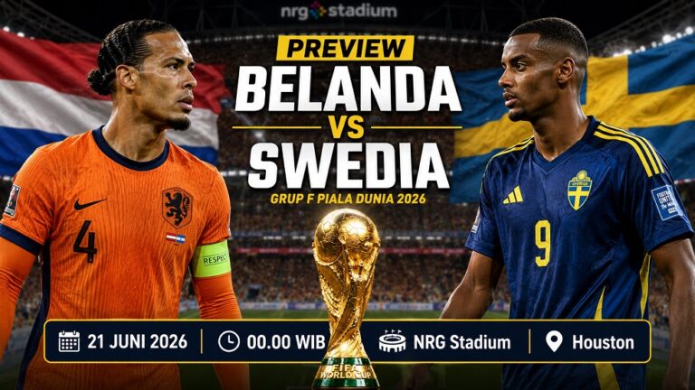 Preview Belanda vs Swedia Piala Dunia 2026.