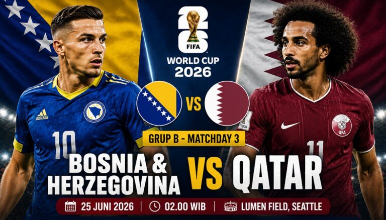 Preview Bosnia & Herzegovina vs Qatar: Perebutan Tiket Peringkat Ketiga Terbaik