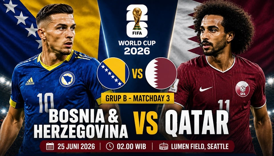 Preview Bosnia & Herzegovina vs Qatar: Perebutan Tiket Peringkat Ketiga Terbaik
