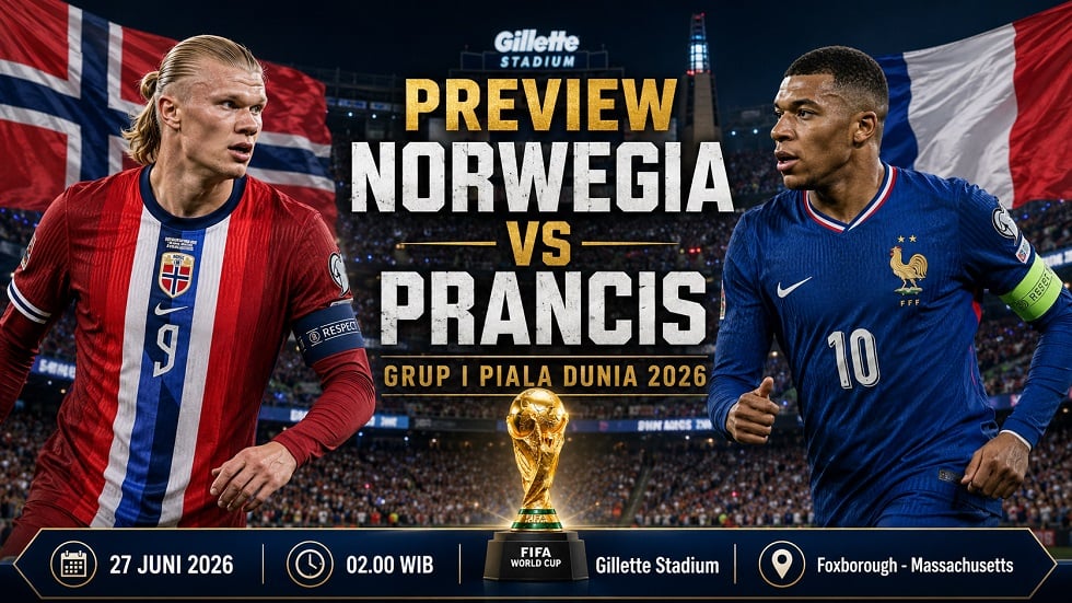 Preview Norwegia vs Prancis.