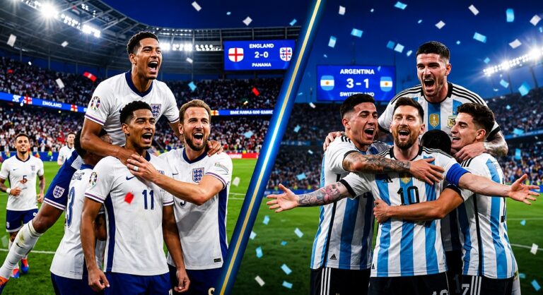 Daftar shot on goal pemain jelang pertandingan Inggris vs Argentina di Piala Dunia 2026.