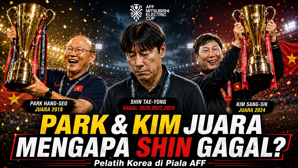 Shin Tae-yong gagal juara Piala AFF bersama Timnas Indonesia.