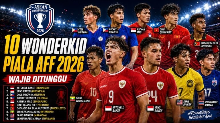 Daftar wonderkid di Piala AFF 2026.