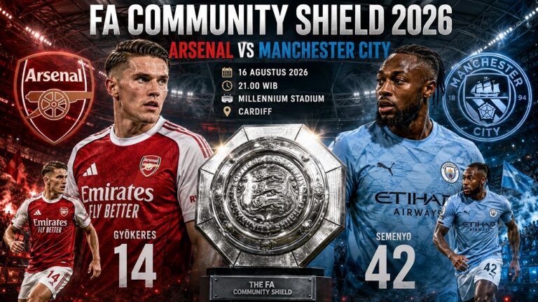 Arsenal vs Manchester City: Community Shield 2026
