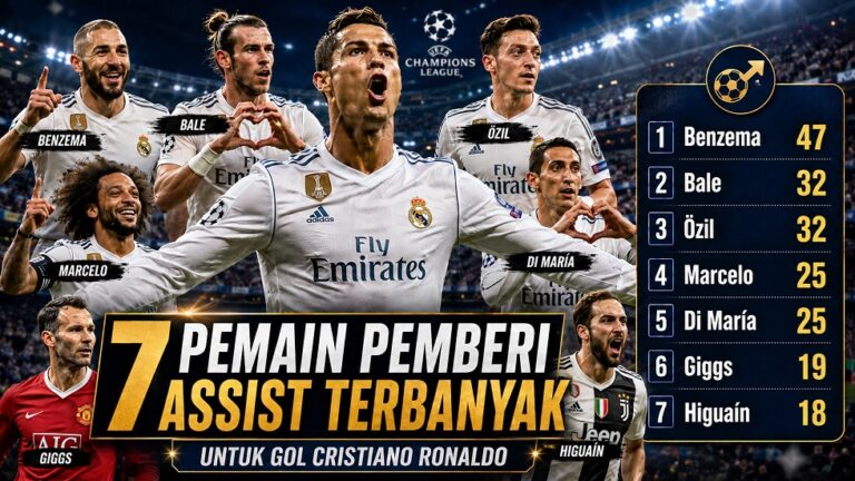 Daftar pemain pemberi assist untuk gol Cristiano Ronaldo.